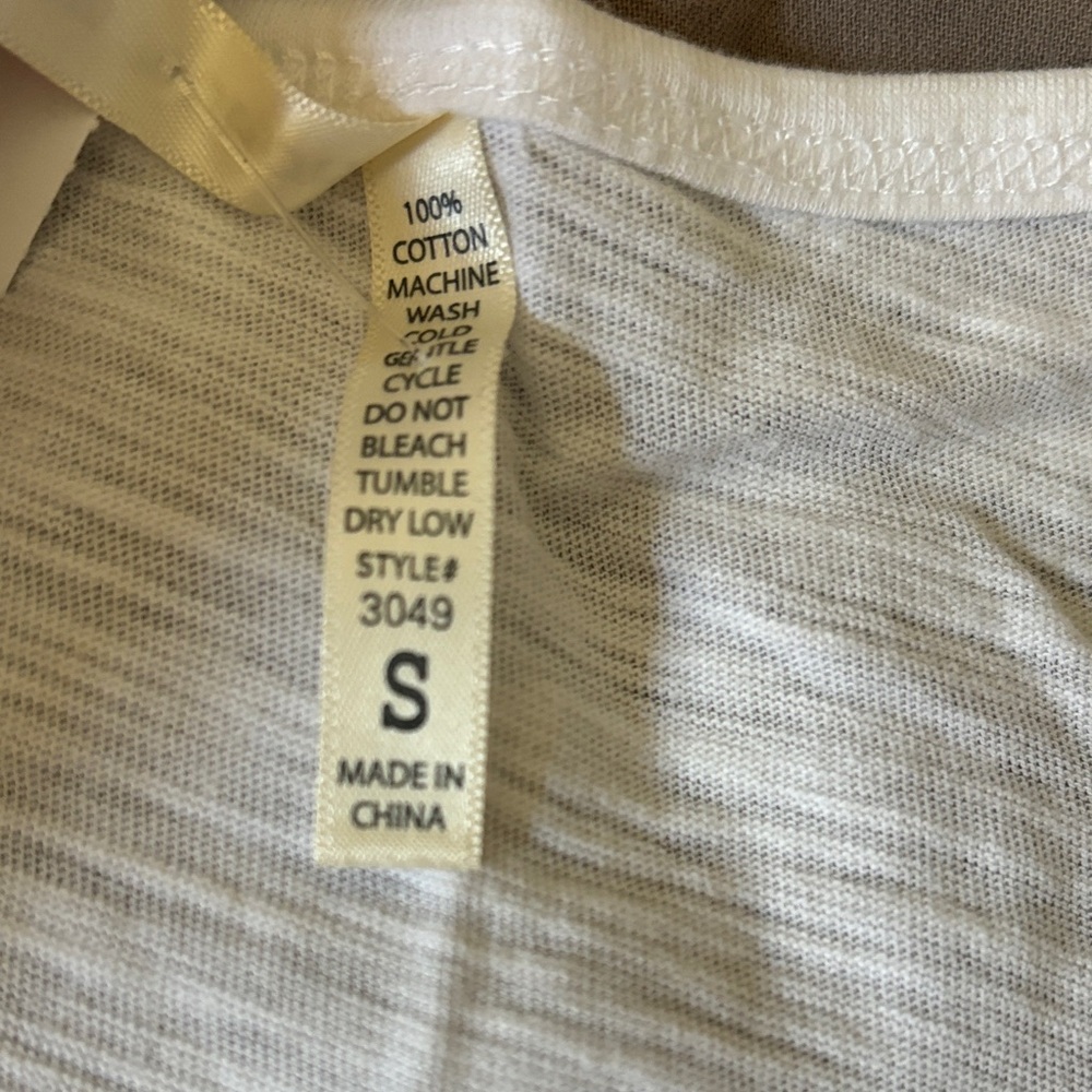 Color Story White Lace Accent Tank Top size Small - Picture 3 of 6